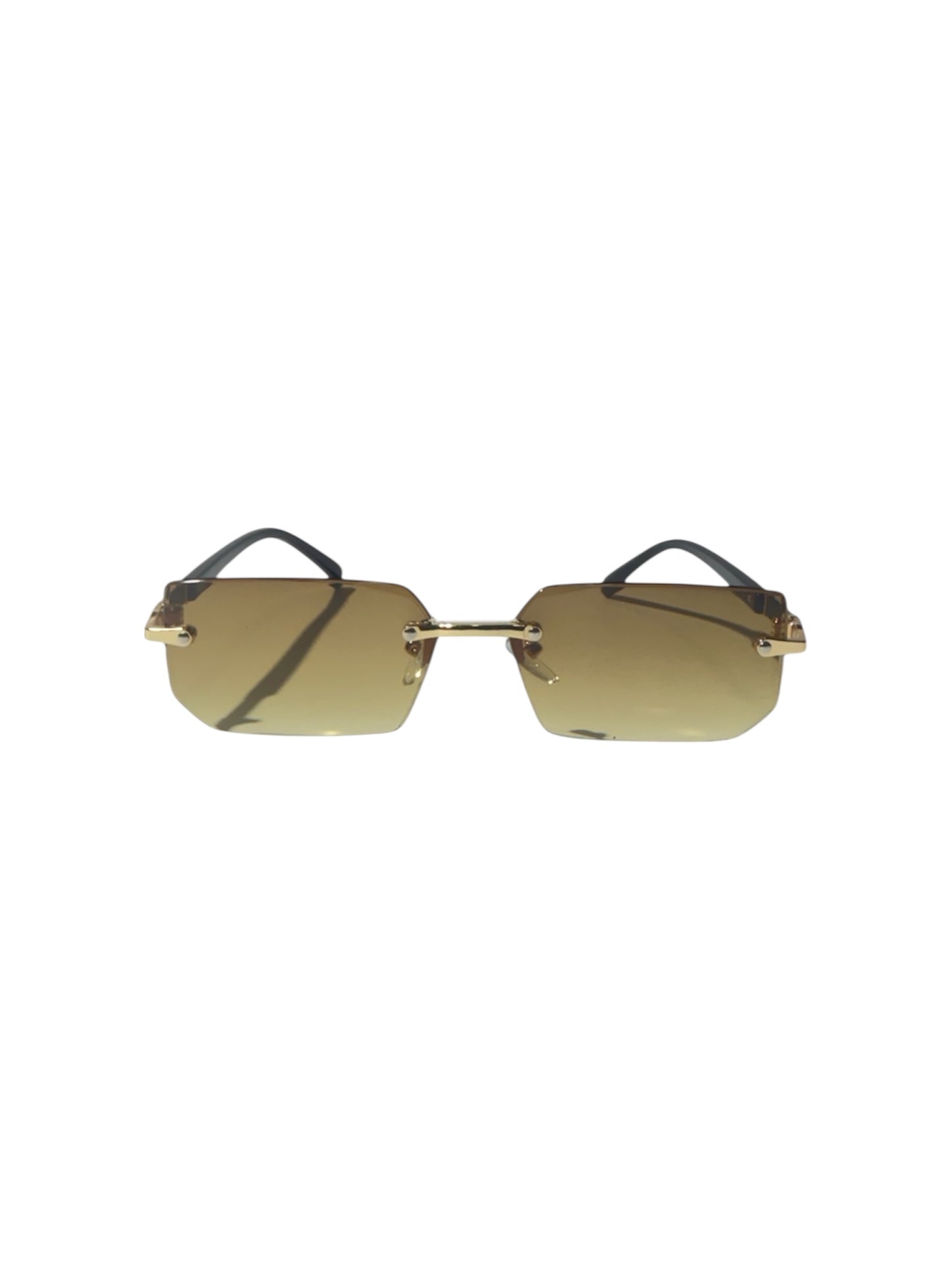 Y2K gold sunglasses - UV400 protection